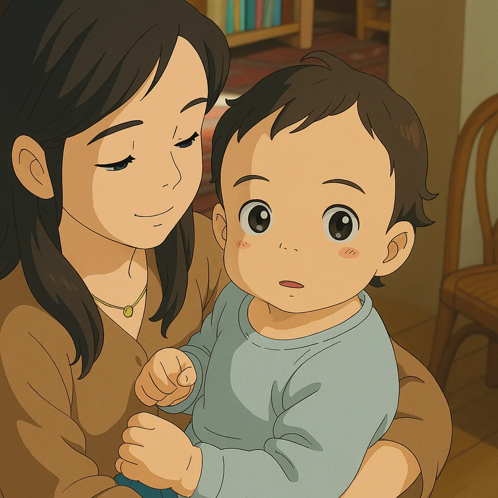 Ghibli Style Family Portrait